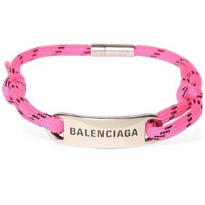 Balenciaga Plated Shoelace Choker Necklace